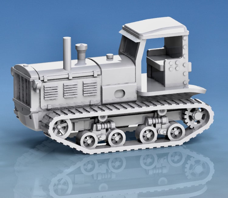 1-100 STZ-3 Tractor, KhTZ-16 tractor tank, and Odessa NI by
