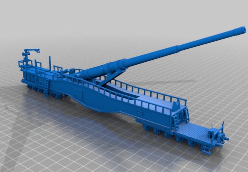 283mm Krupp K5(E) Eisenbahngeschütz by Foundry Fifteen