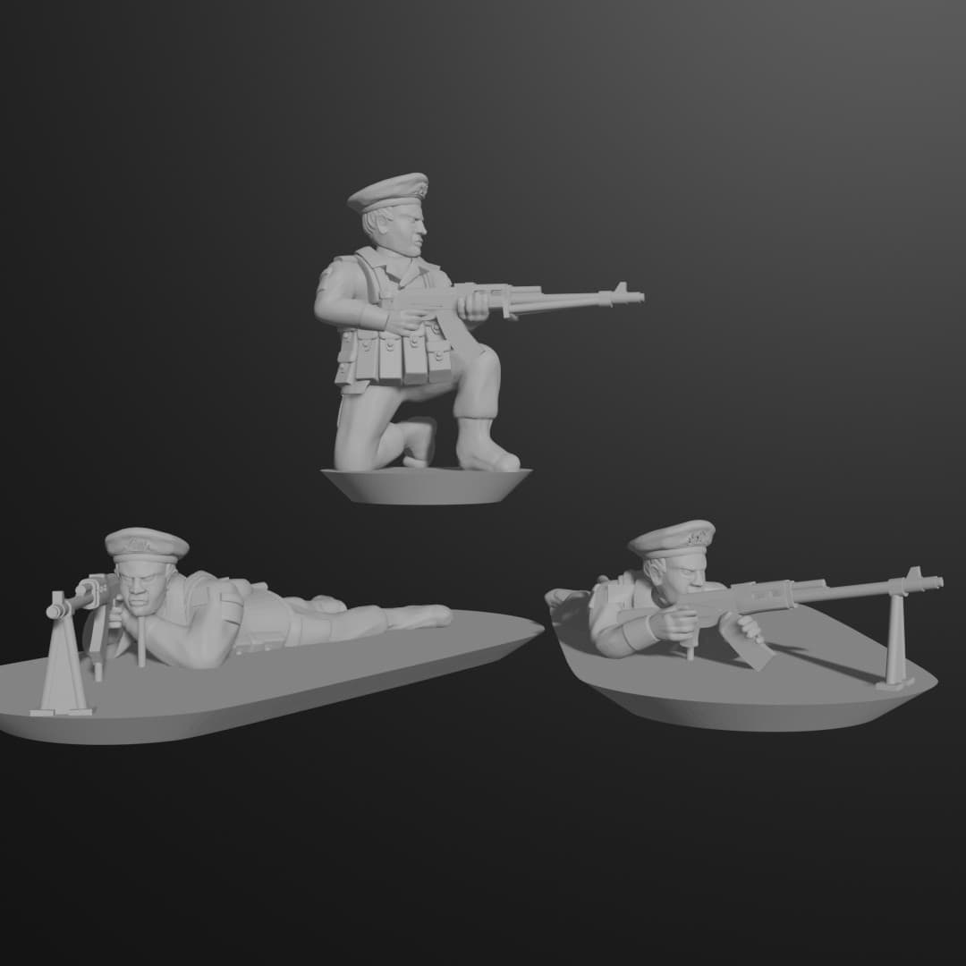 10/15mm Soviet VDV Infantry (1980s) with AKS-74s, RPG-7Ds, RPKs, AT-4 ...