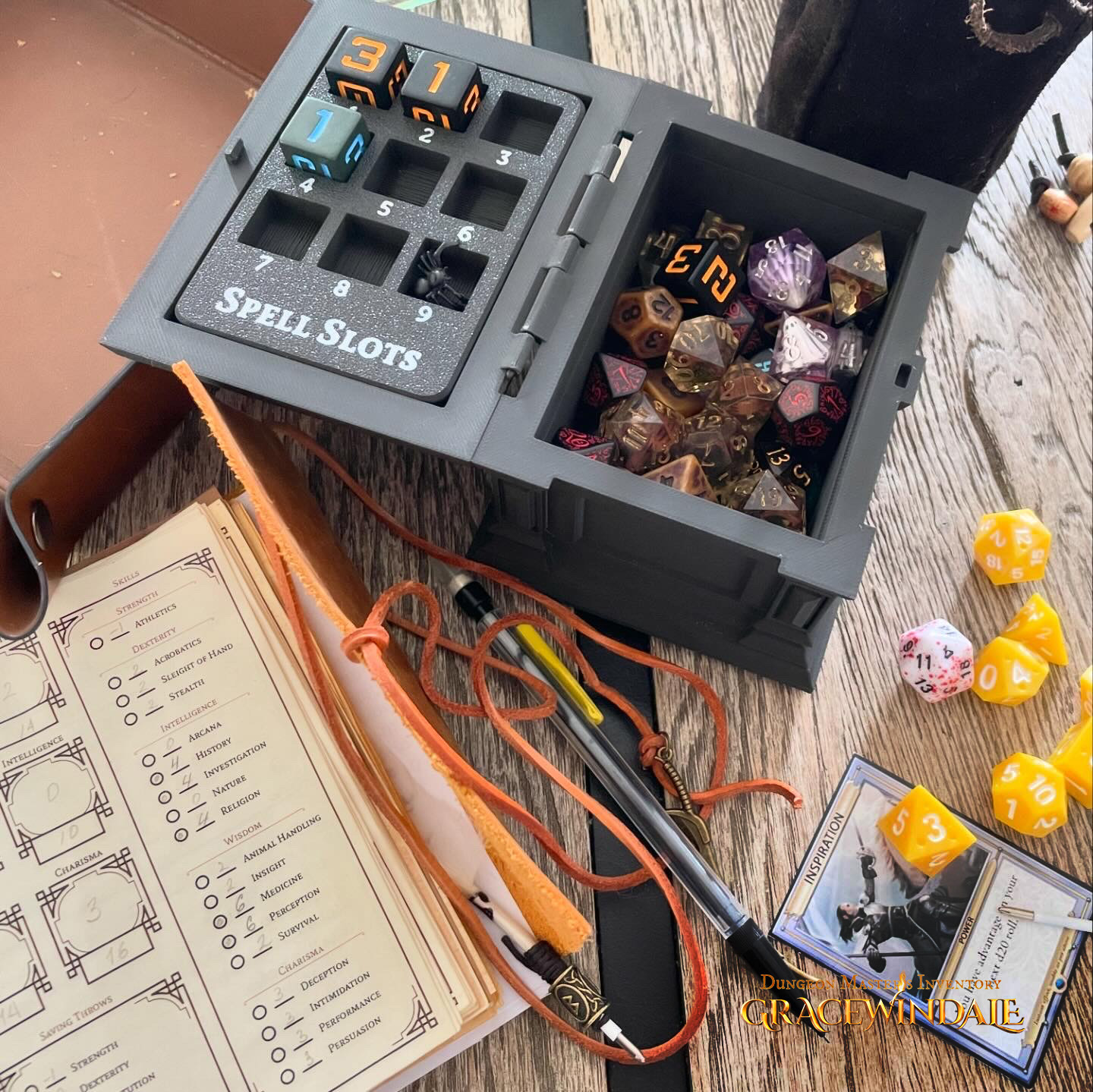 DM Inventory: Dice Case and Spell Slot Tracker by Gracewindale Mini ...