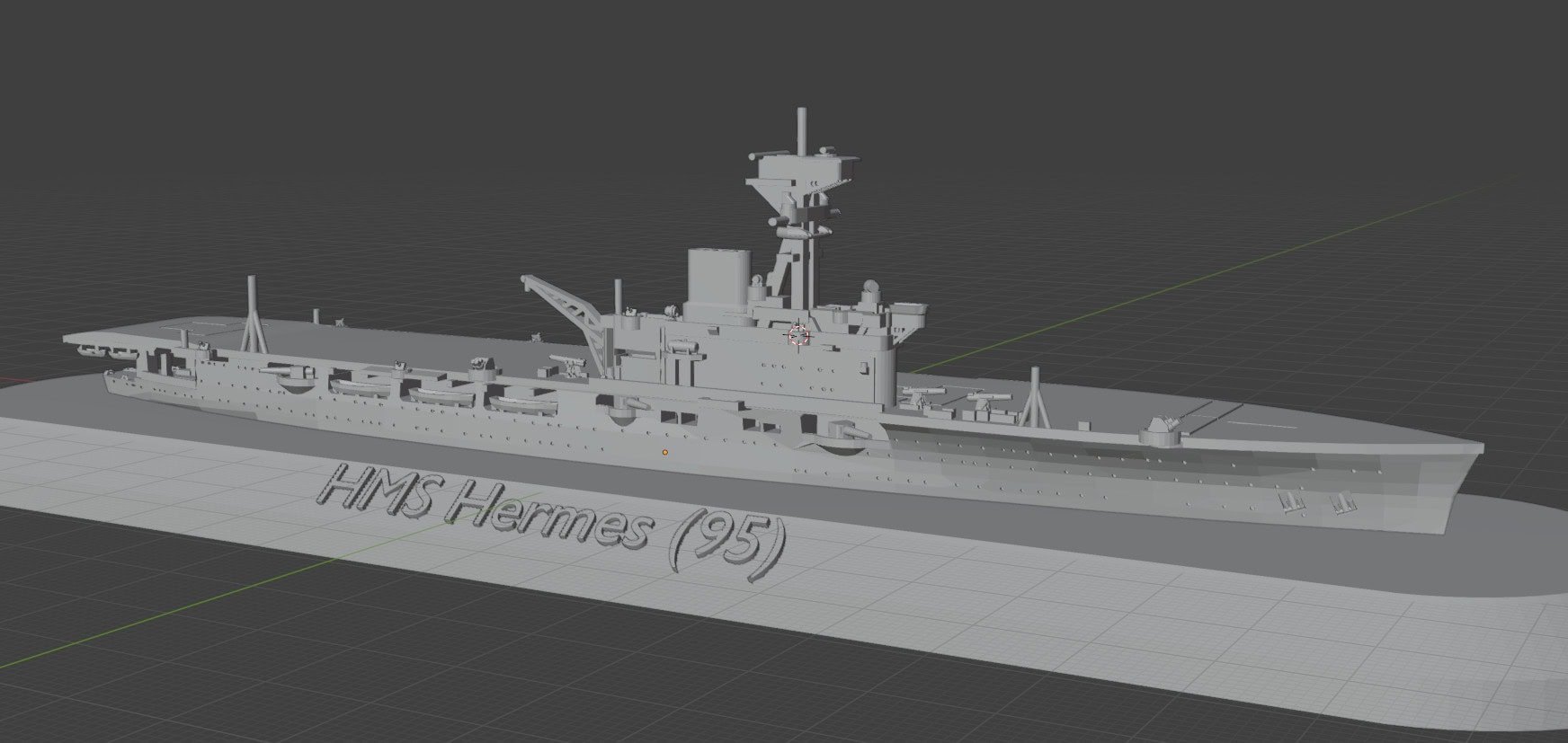 HMS Hermes (95) by Allan's Corner - Wargaming3D