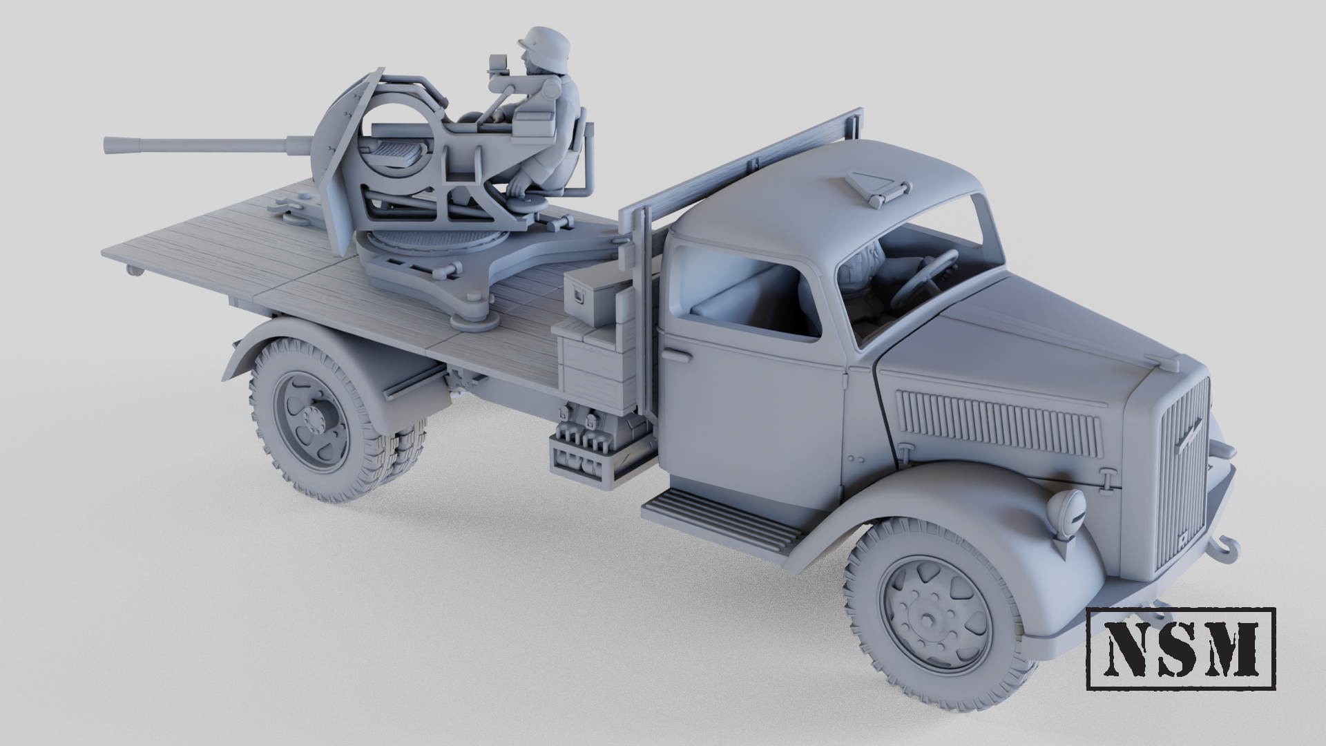 HALF TRACK PRODUCTS × NATAL DESIGN Sd.Kfz. 250/10 Light Half Track w/ 3.7 cm PaK 35/36. Trident