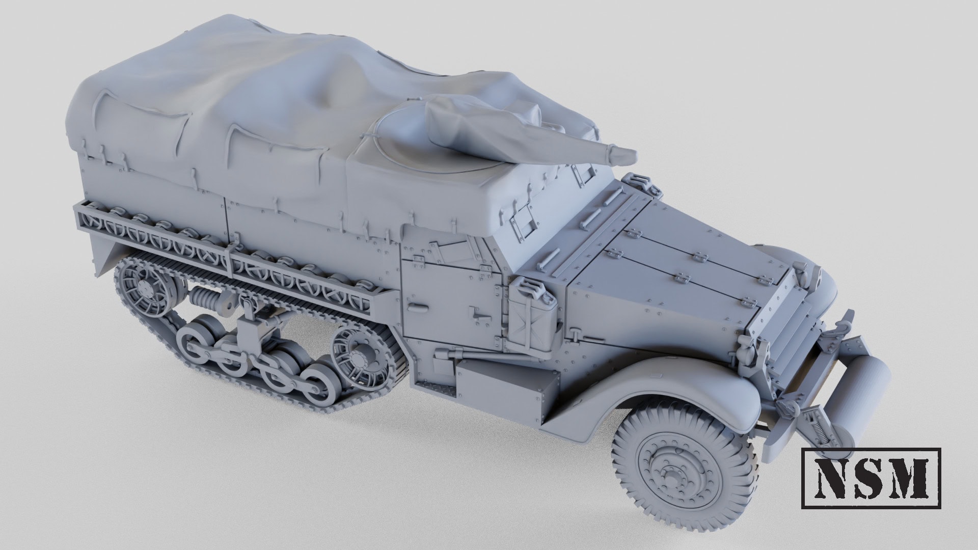 Solido 1/50 US Half Track M3 Radio - WW2 - Neuf - Réf 6203 - Miniature Rare