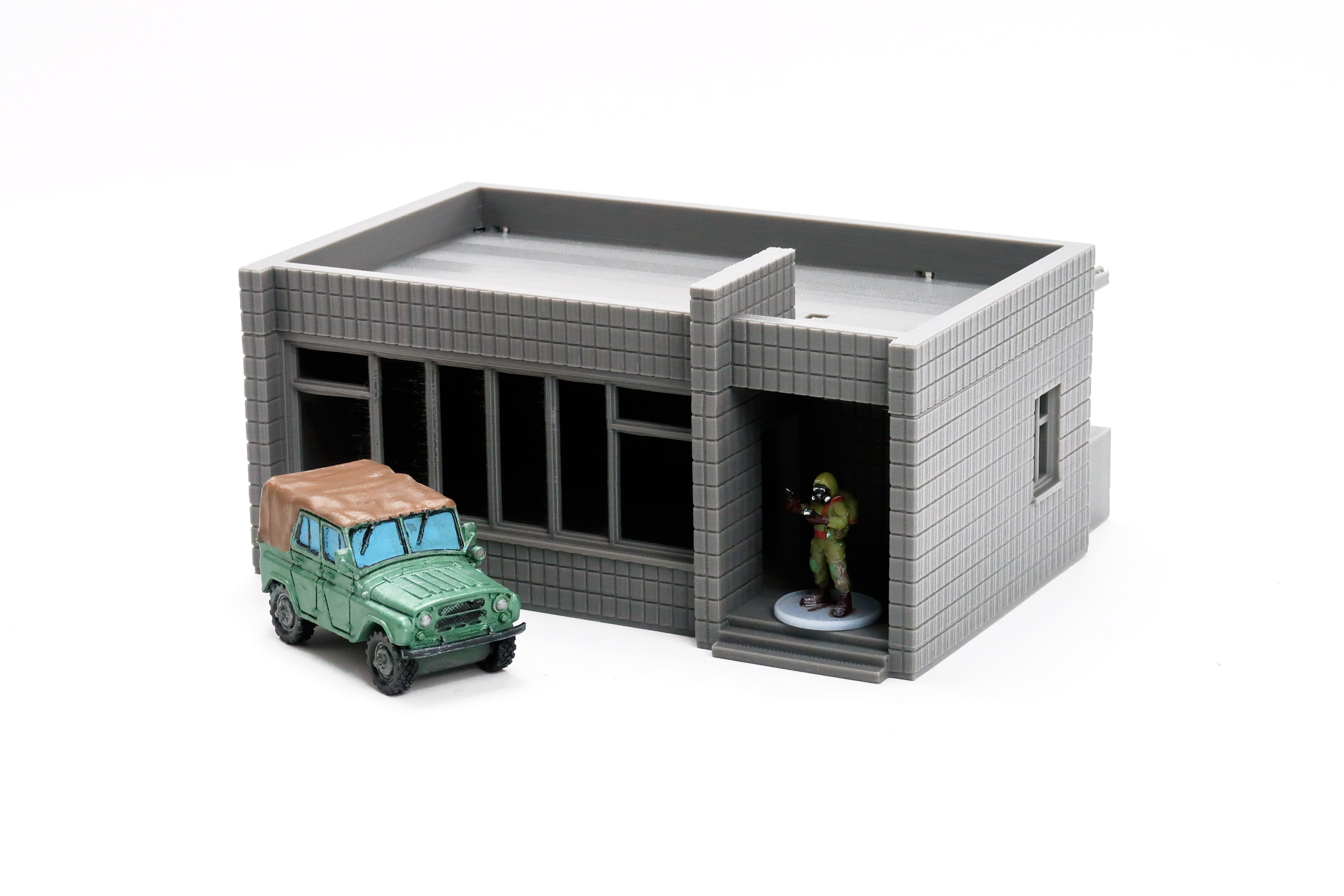 3Dペーパーハウス(trois dimensions) Plan 68661VR: 3-Car Detached Garage with 3 Separate Bays