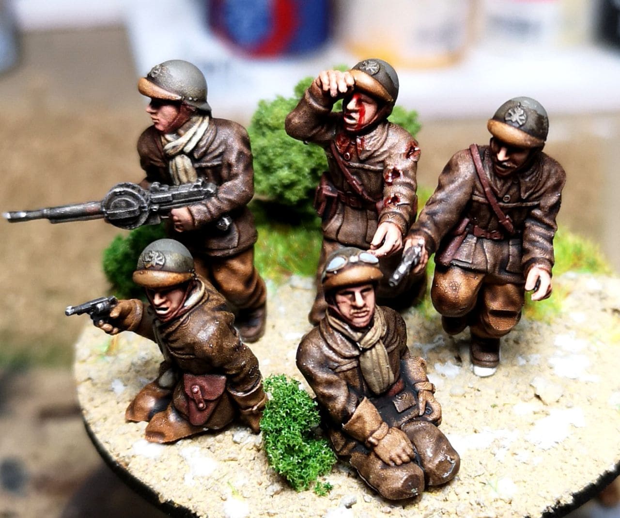 1 x SCHNIEIDER FRENCH WW1 TANK 28MM 1/56 MOUNTED RESIN MINIATURE G147