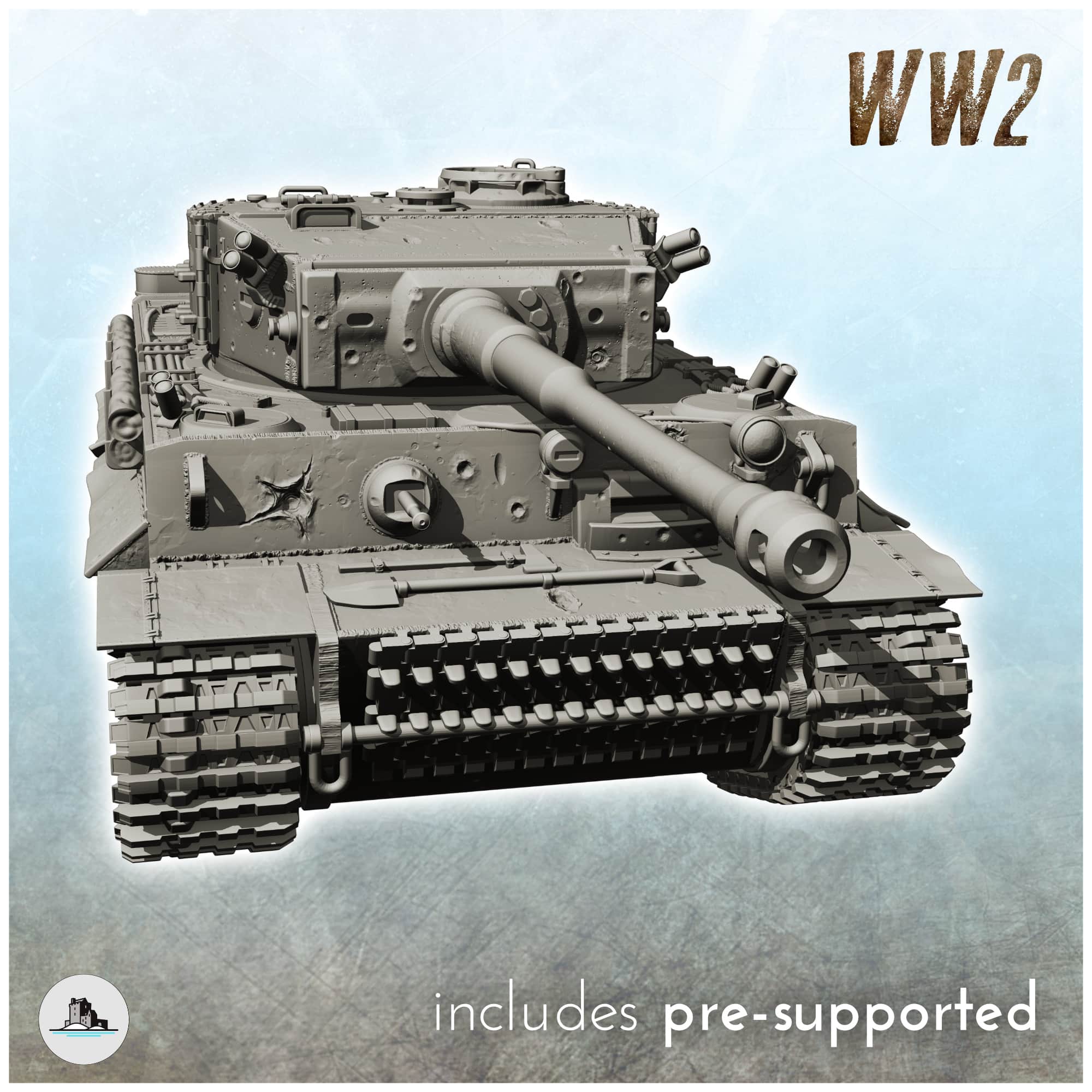 Panzer VI Tiger Ausf. E by Hartolia Miniatures - Wargaming3D