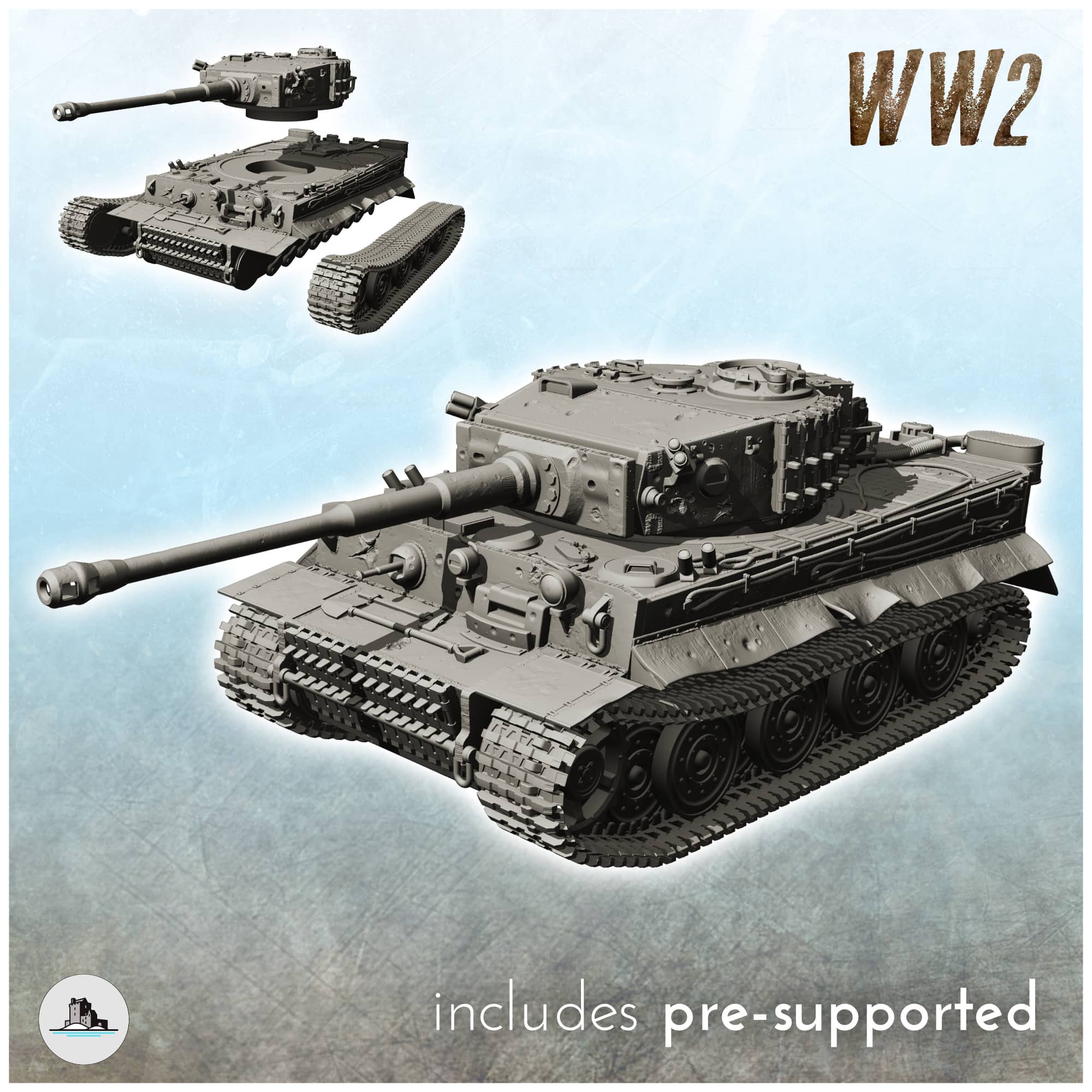 Panzer VI Tiger Ausf. E by Hartolia Miniatures - Wargaming3D