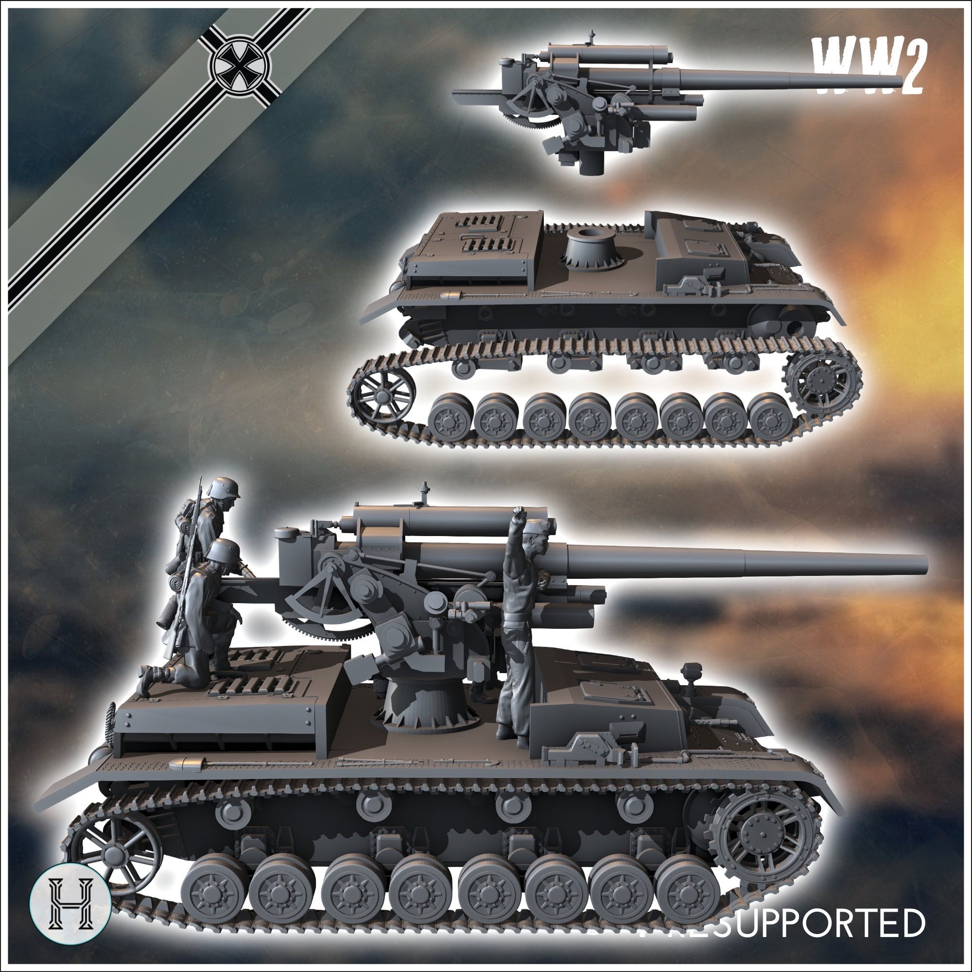 88 mm Flak 36 auf Fahrgestell Panzer IV by Hartolia