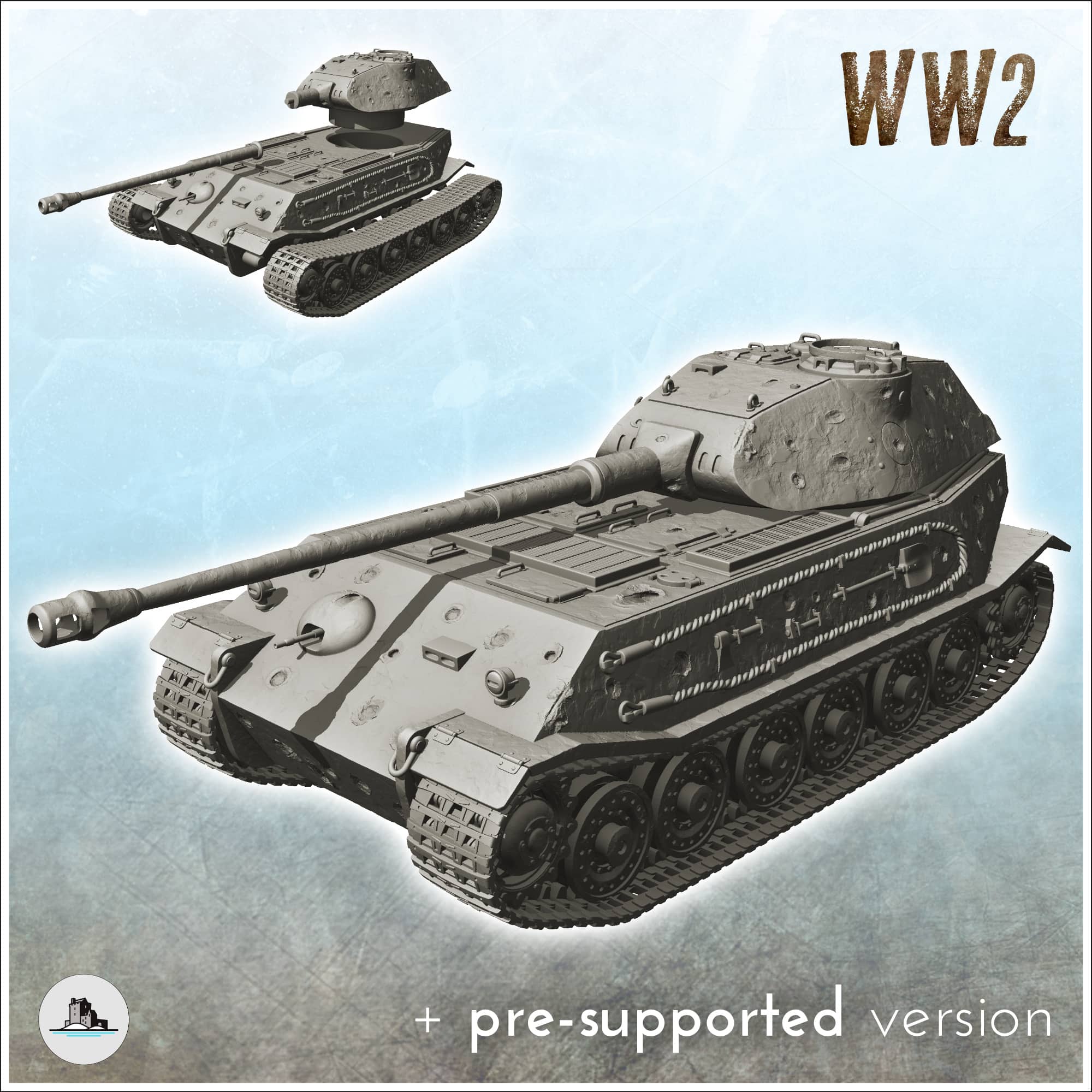 MINICHANPS PANZERKAMPFWAGEN Ⅵ TIGER Ⅱ Panzer VI - Tiger II - German Heavy Tank | Fab