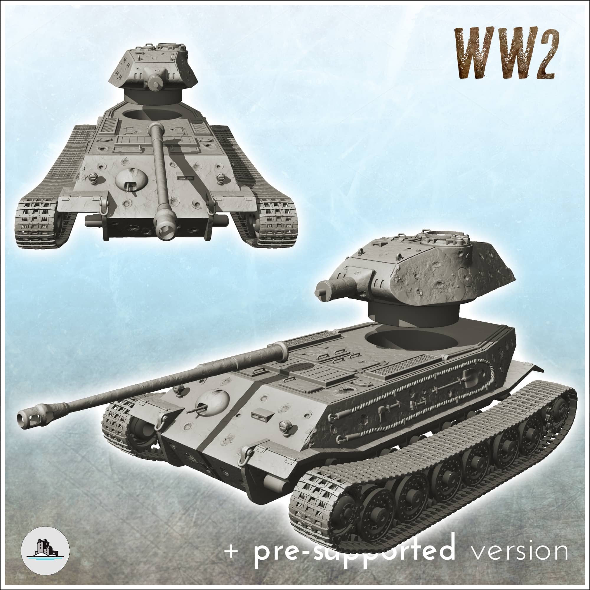 Panzer VI Tiger II VK 45.02 (P) by Hartolia Miniatures - Wargaming3D