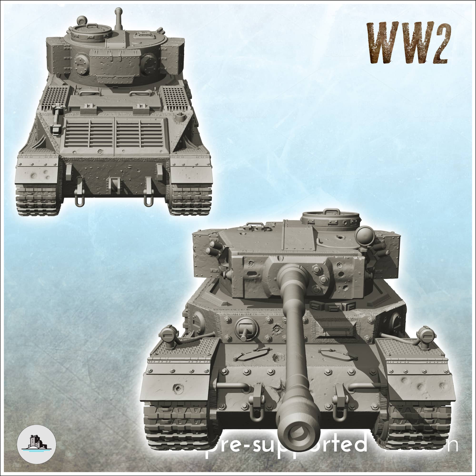 Panzer VI Tiger (P) by Hartolia Miniatures - Wargaming3D