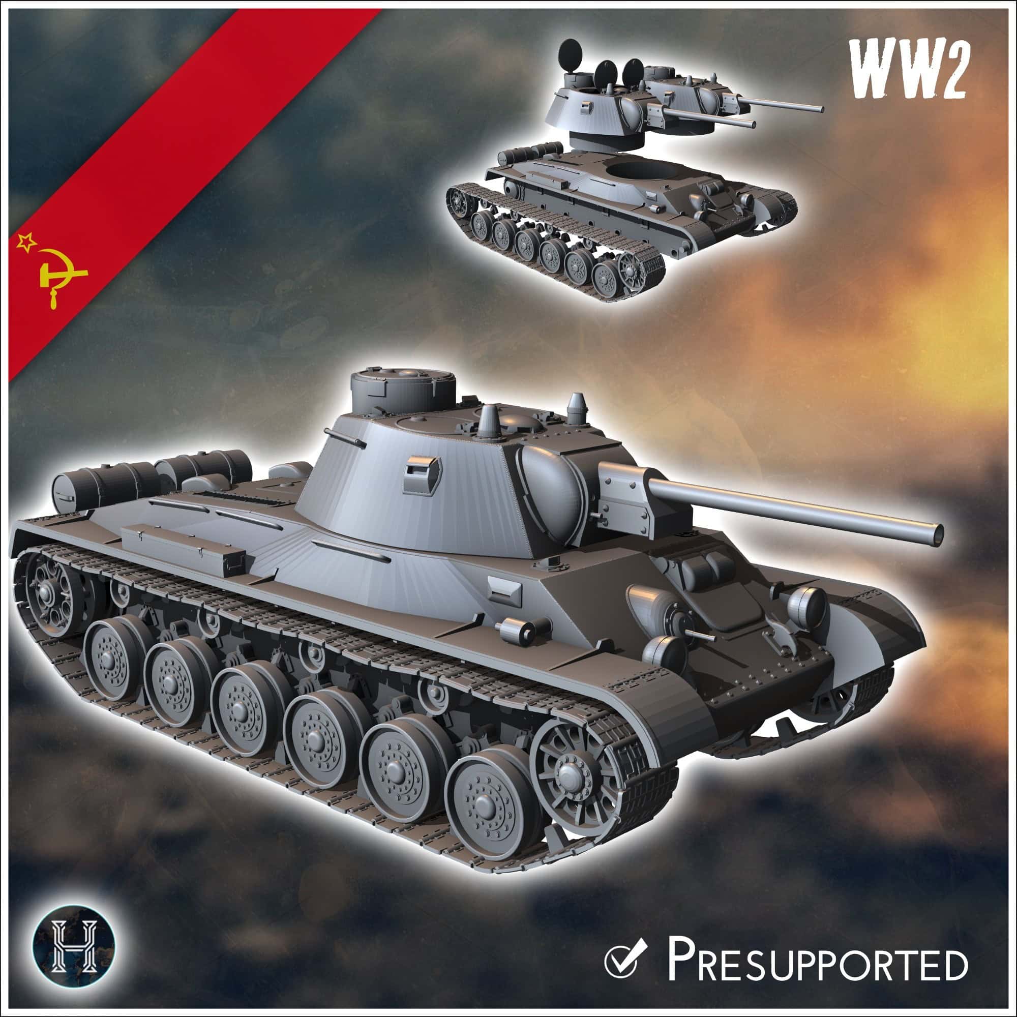 Russian tanks pack No. 1 (T-34 and variants) by Hartolia