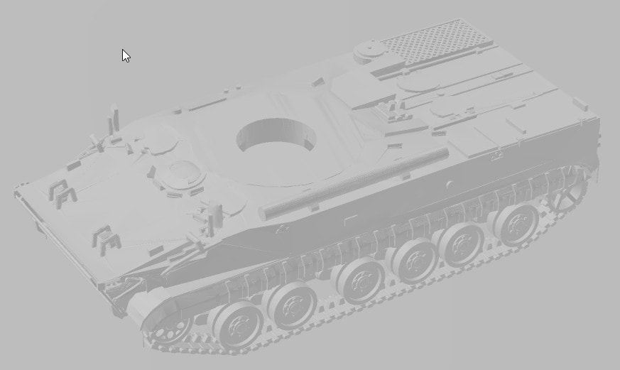 Miniature Char BMP 3 En Résine - SMM 1/43, Véhicule Militaire Russe