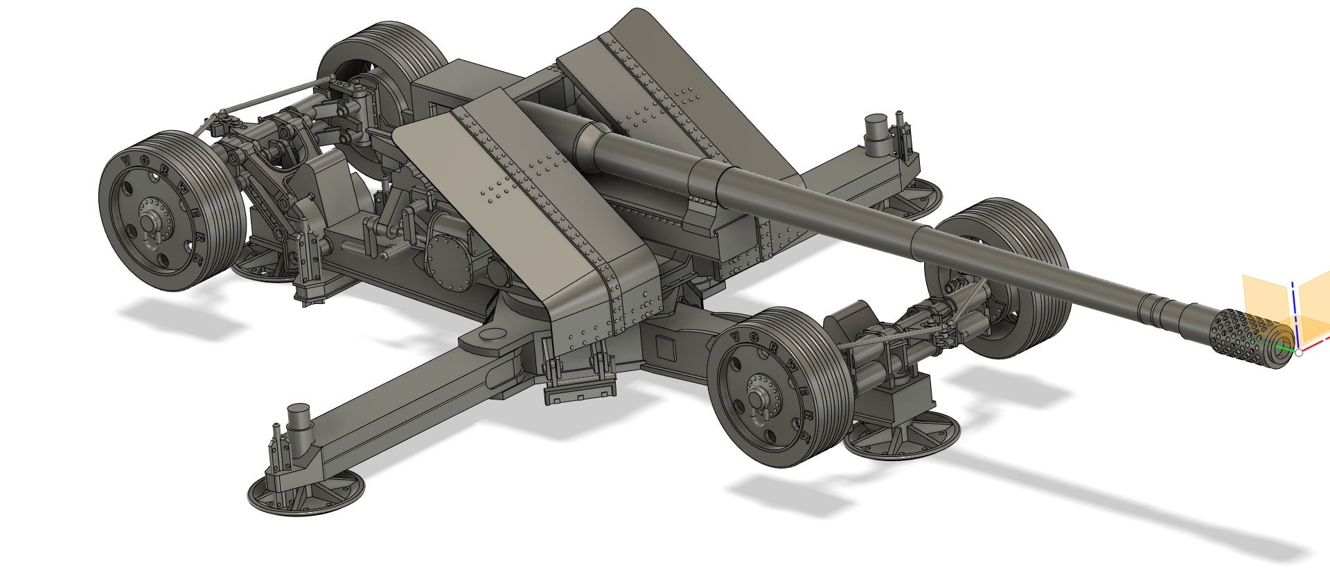 Rheinmetall 12.8cm Panzerabwehrkanone 44 / PAK44 by Fylde