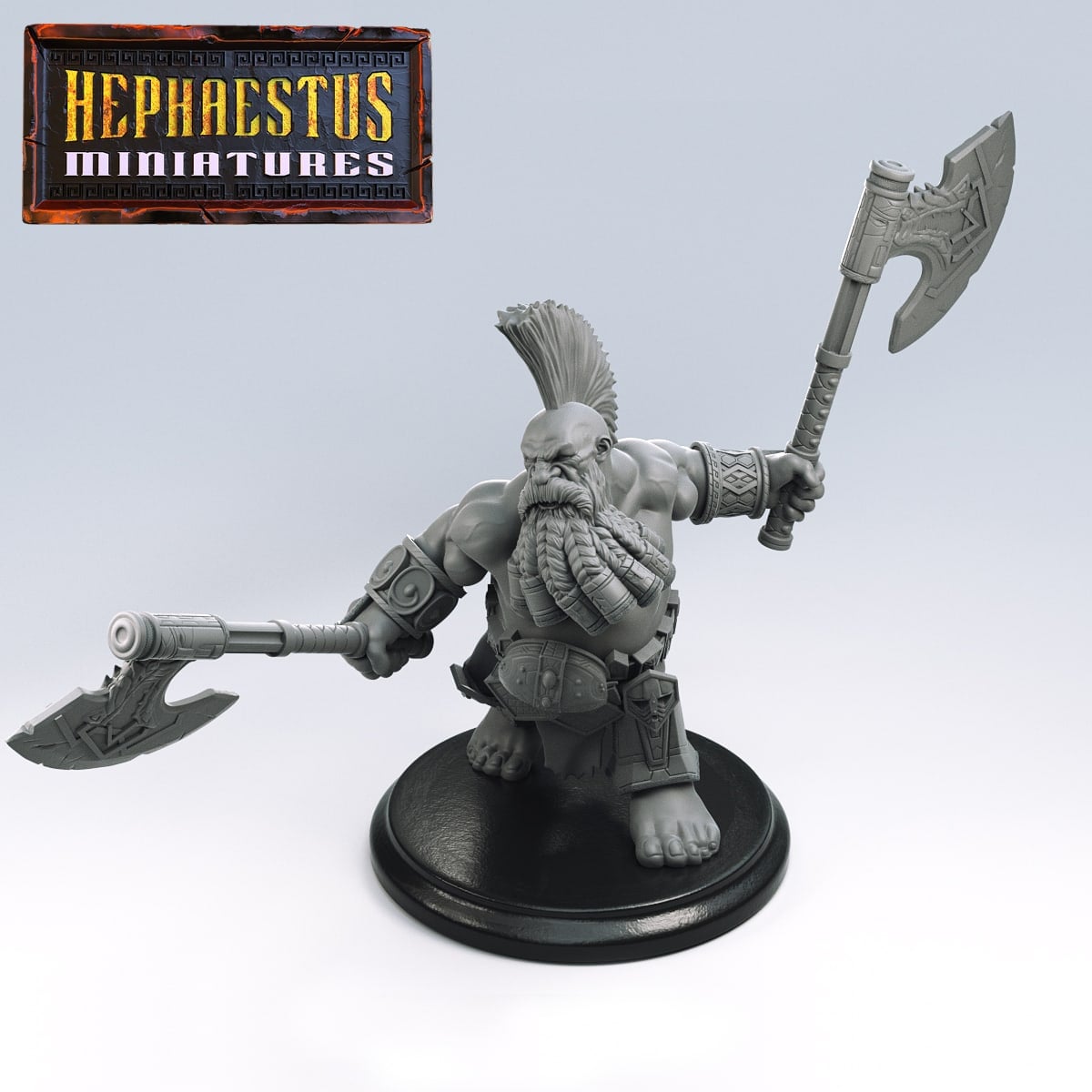 Dwarf Warrior by Hephaestus Miniatures - MiniHoarder, image size:1200x1200