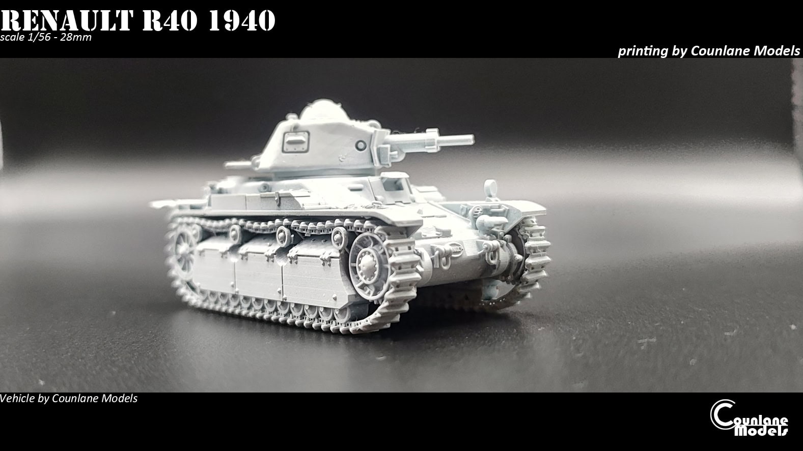 Renault R40 1940 by Counlane Models - Wargaming3D