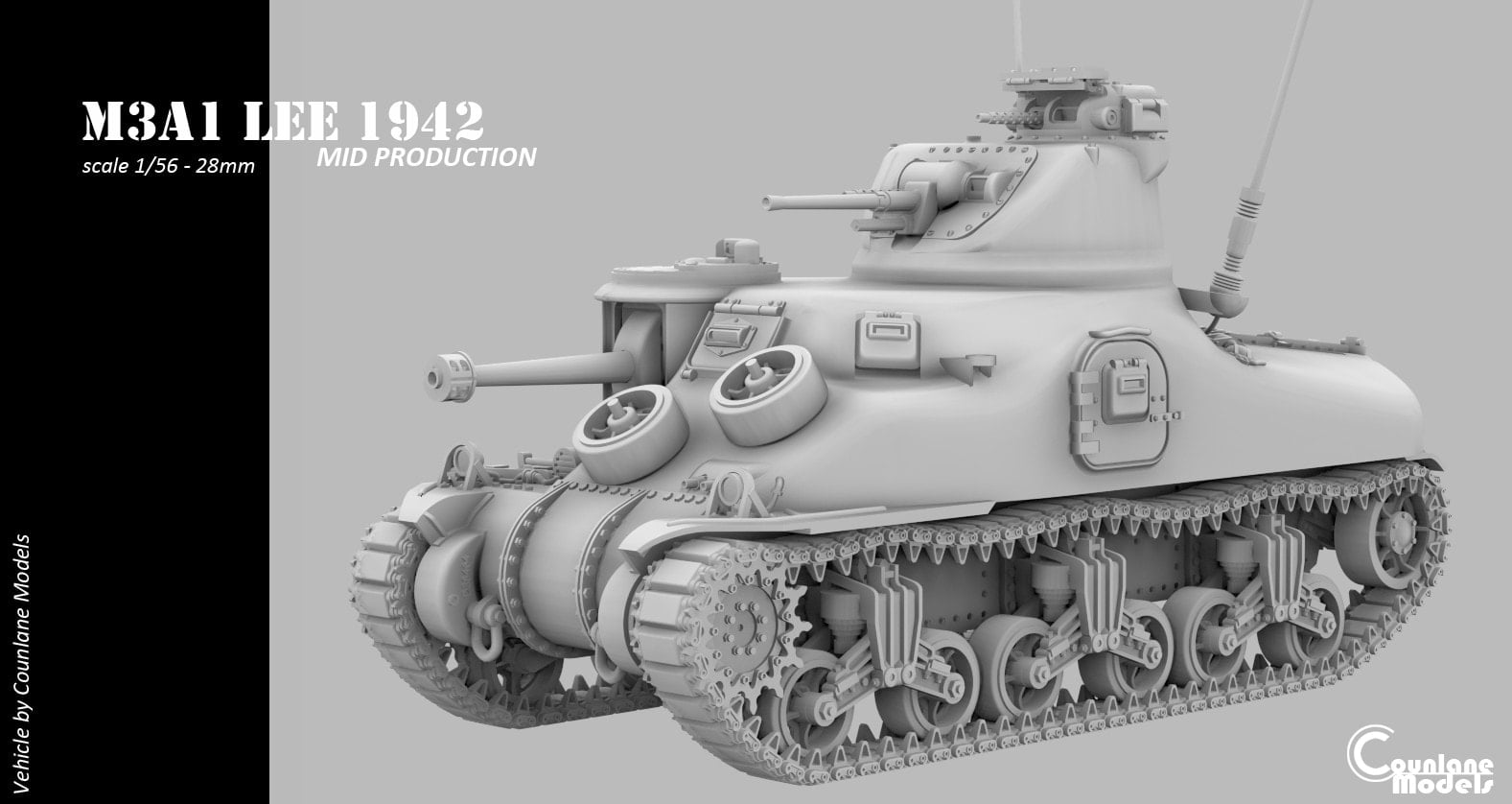M3A1 Lee Mid Production by Counlane Models - Wargaming3D