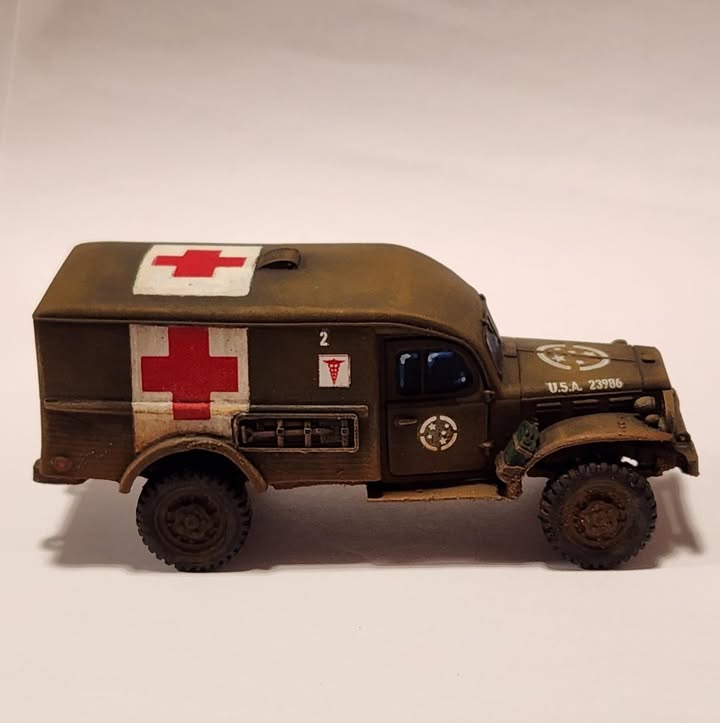 Solido 1/50 Dodge WC Ambulance – Ligne Siegfried 1945, WW2, édition Limitée