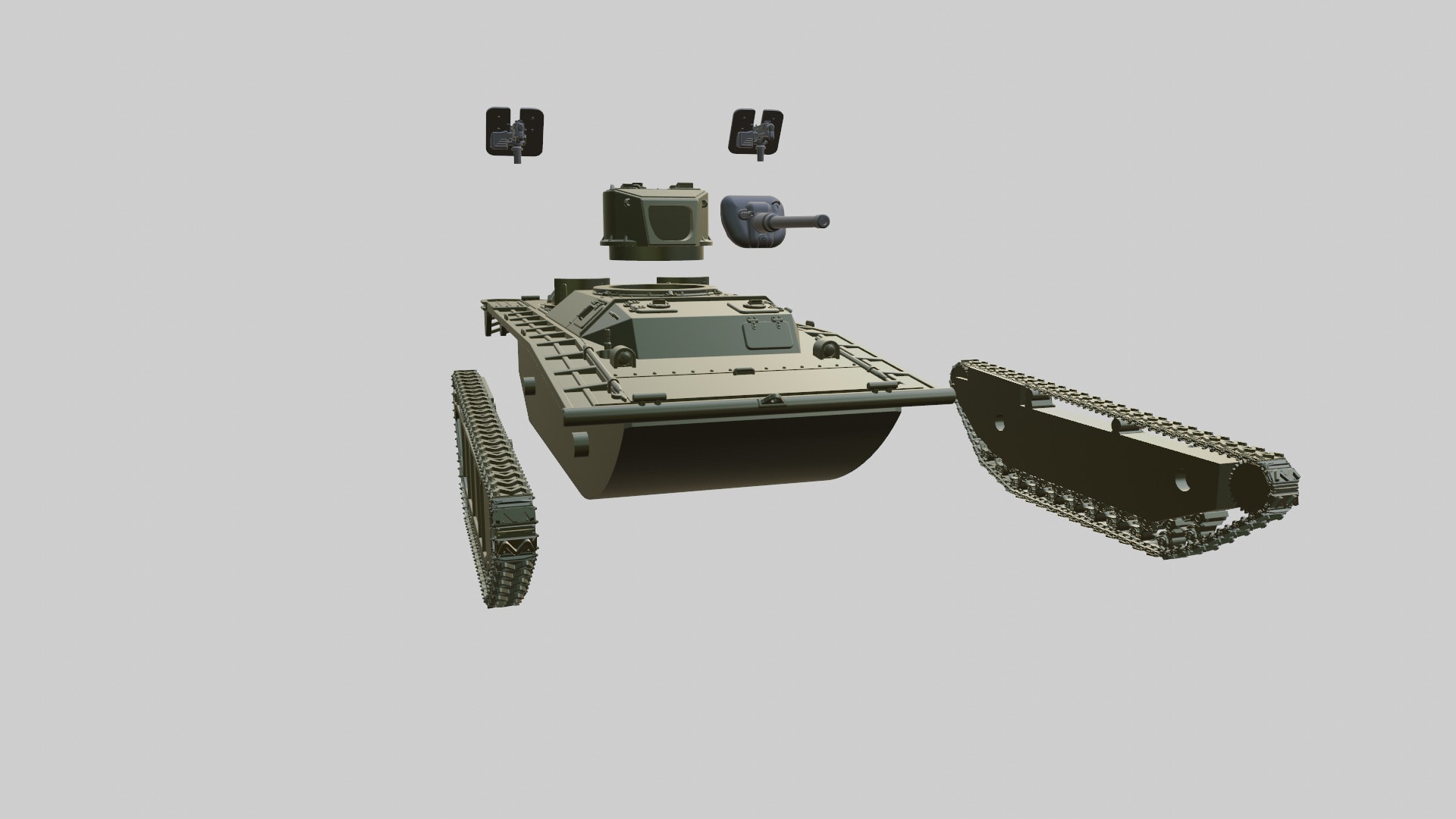 １/３５　LVT-(A)１　AMTANK LVT(A)-1 Amtank (late production model)