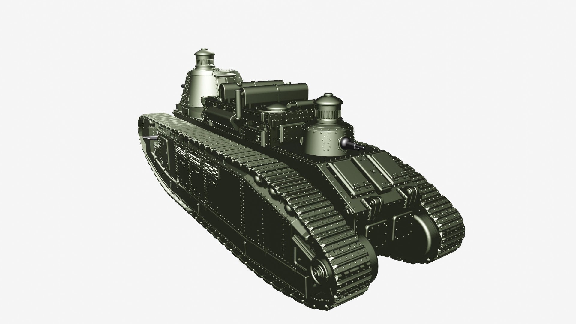 Super Heavy Tank Char 2C + Char 2C Normandie version (France, WW2) by ...