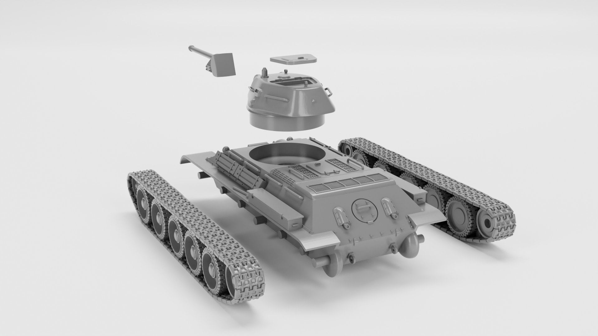T-34/76 Tanks (model 1941+model 1943) (USSR, WW2) by