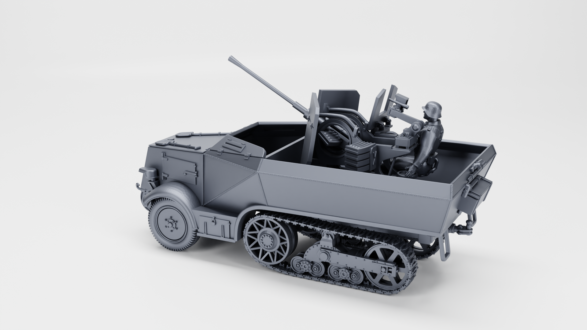 Half-track Unic U304(f) with 2cm Flak (late)+1 shooter
