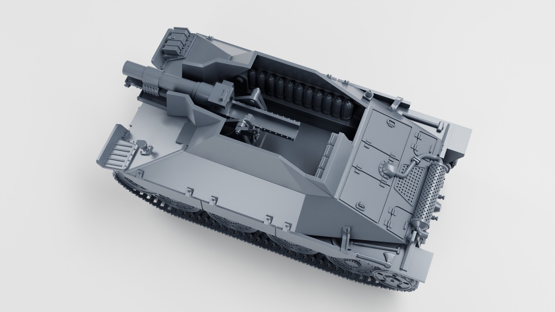 Maquette Char Master Fighter 1/48 - 15 Cm SIG.33/2(Sf) Auf Jagdpanzer 38(t) Hetzer, Allemagne