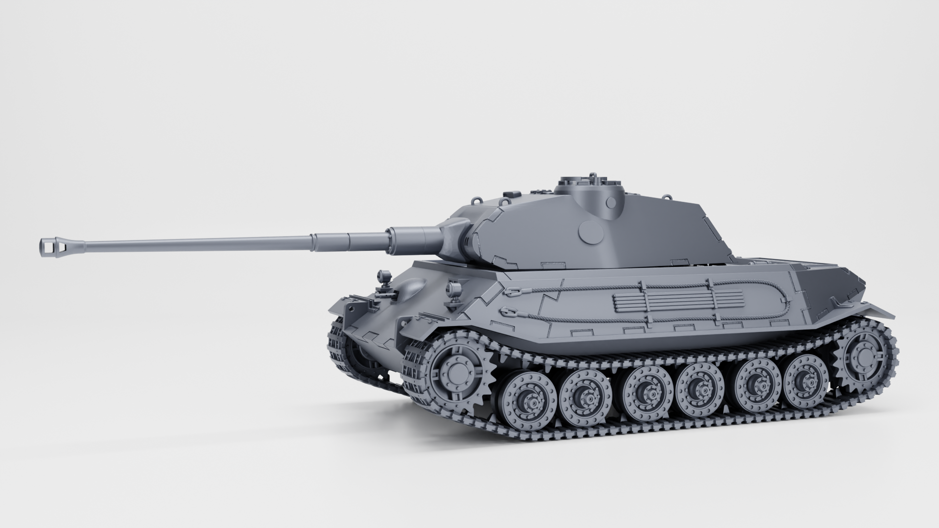 Porsche Tiger II - VK 45.02(P) + 3 Tankmen (Germany, WW2) by