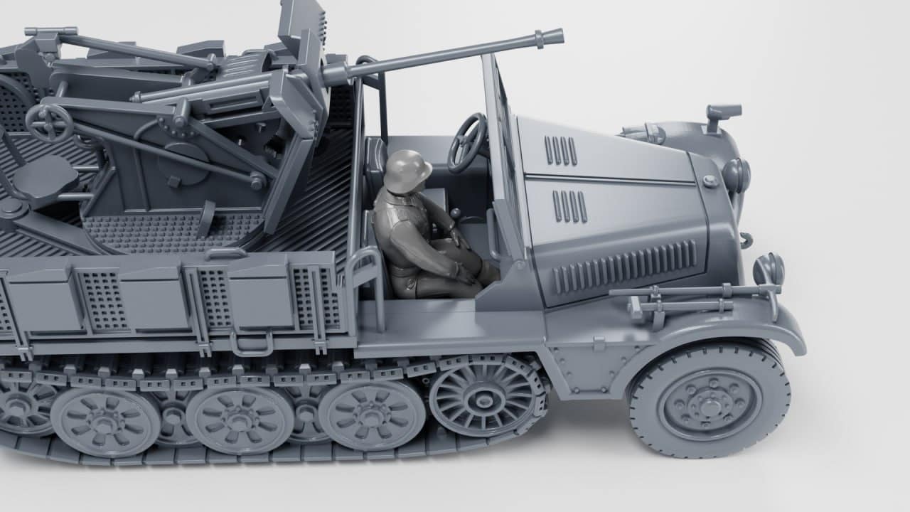 Sd.Kfz. 10 w/3.7cm Pak モデル Sd.Kfz.10 w/3.7cm PaK 35/36 - CYBER-HOBBY 6709 - NET-MAQUETTES