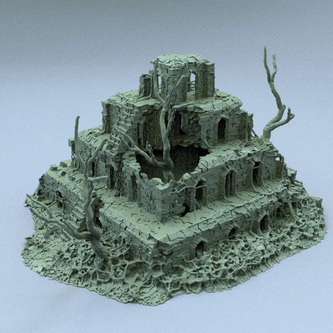 Ruined Zigurat, image size:1080x1080