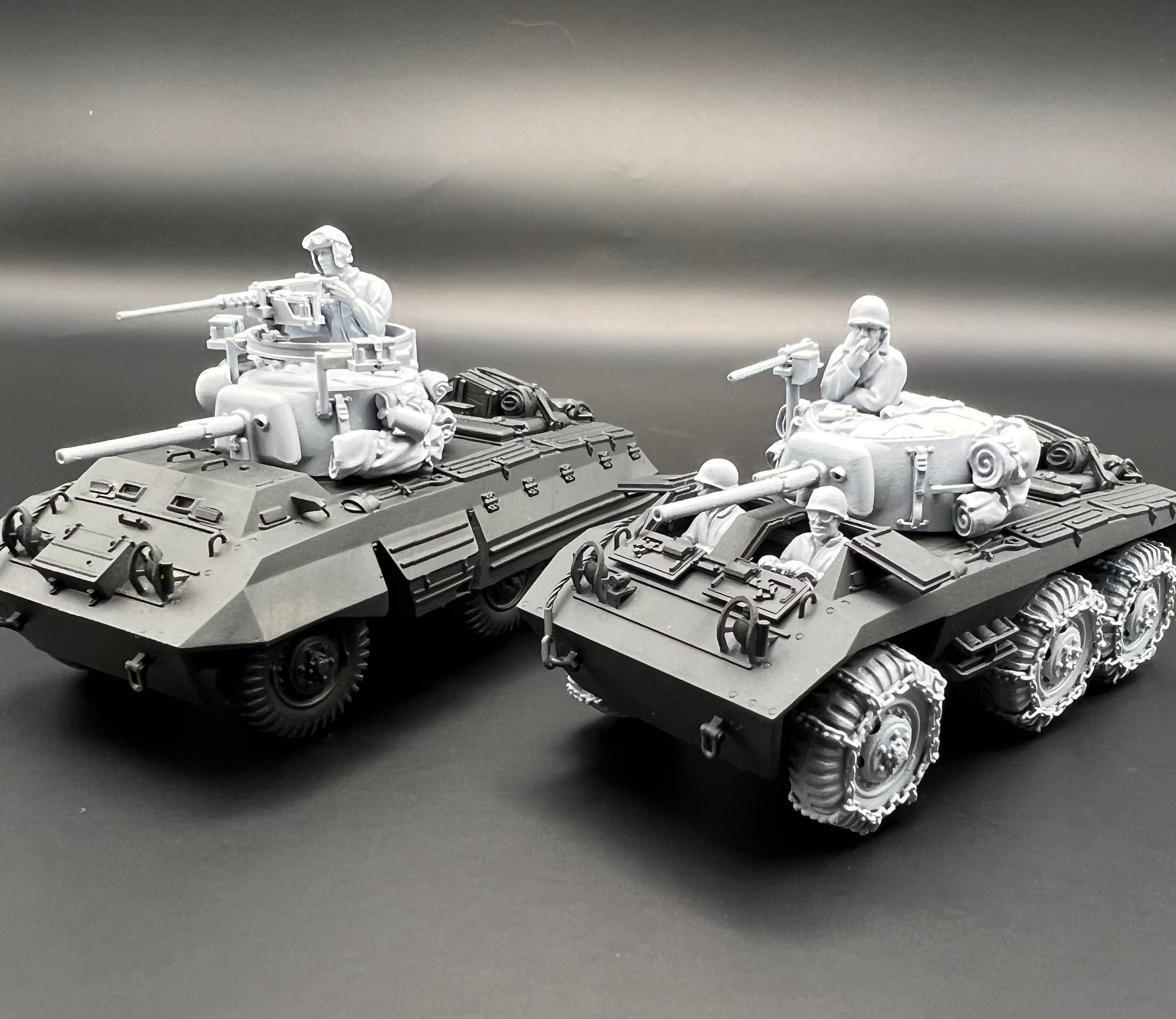 Amazon | WTM8 1/144 M8グレイハウンド装甲車 単色迷彩 WW2